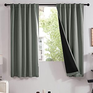 2-Pack Deconovo Long Thermal Insulated Blackout Curtains (Various Colors/Sizes) from $11.63 + Free Shipping w/ Prime or $35+ orders