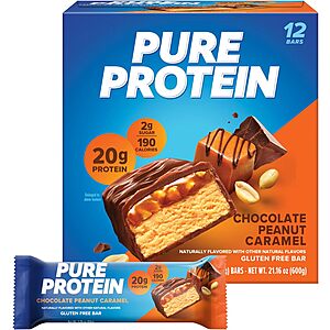 12-Count 1.76-Oz Pure Protein Bars (Various Flavors) from $12.70 & More w/ S&S + Free Shipping w/ Prime or on $35+
