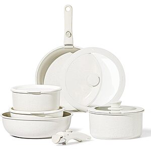 11-Piece Carote Nonstick Granite Cookware Set w/ Detachable Handles $60 + Free Shipping