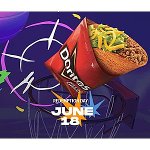 Taco Bell Restaurant Online/Mobile App Orders: Doritos Locos Taco Free (or In-Person 2-6pm)