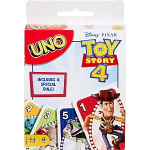 Mattel UNO Disney Pixar Toy Story 4 Card Game $4 + Free S/H