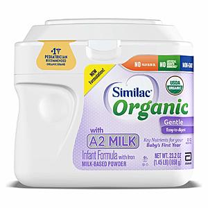 6-Pack 23.2oz Similac Organic with A2 Milk Infant Formula $74.05 w/ Subscribe & Save