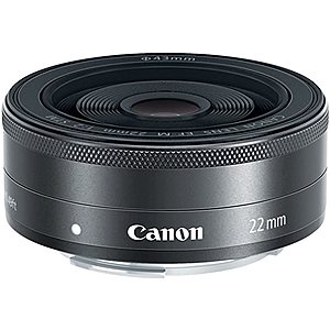 Canon EF-M 22mm f/2 STM Lens (Black or Silver) $149 + Free Shipping