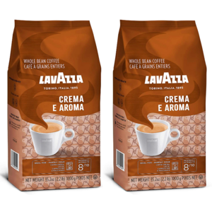 Lavazza Coffee: 2-Pack of 2.2lb. Lavazza Crema e Aroma Coffee Beans $24.05 & More + Free S/H