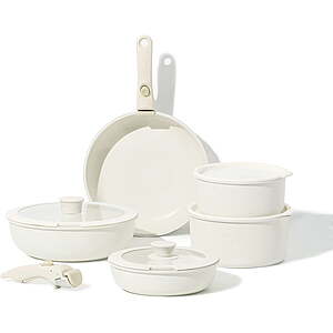 11-Pc Carote Nonstick Granite Cookware Set w/ Removable Handles $60 + Free Shipping
