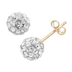 Kohl's Fine Jewelry Stacking Discounts: Sale + 20% Off + 20% Off: 10k Gold Stud Earrings w/ Swarovski Crystals $20, More + free shipping $50+