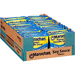24-Pack 3-Oz Maruchan Flavor Ramen Noodles (Soy Sauce) $3.35 w/ S&S + Free Shipping w/ Prime or on $25+