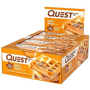 12-Ct 2.12-Oz Quest Nutrition Protein Bars (Maple Waffle) $14 & More w/ S&S + Free Shipping w/ Prime or on $25+