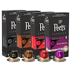 40-Count Peet's Coffee Espresso Capsules Variety Pack (For Nespresso Brewers) $12.25 w/ Subscribe & Save