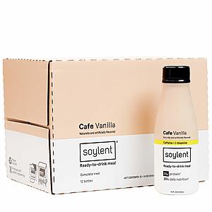 Lightning Deal: 12-Ct 14oz Soylent Meal Replacement Shakes (Cafe Flavors) $23.40 + Free S&H