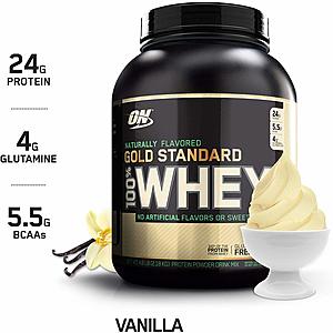 4.8-lbs Optimum Nutrition Natural 100% Whey Protein Powder (Vanilla) $39.33 w/ S&S + Free S&H ($33.46 w/ 5 or more S&S items)