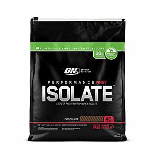 3.35-lbs Optimum Nutrition Performance Natural Whey Isolate (Chocolate) $22 + Free Shipping