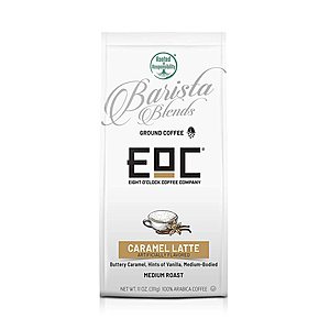 11-Oz Eight O'Clock Coffee Barista Blends Ground  Coffee (Caramel Latte) $3.64 w/ S&S + Free Shipping w/ Prime or on $25+