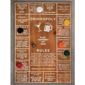 Hammer + Axe Wood Drinkopoly Board Game $9.80 or less w/ SD Cashback + Free Store Pickup