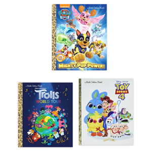 Little Golden Books (Hardcover): Paw Patrol, Trolls World Tour, Toy Story 4 3 for $5.60