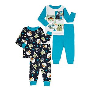 4-Pc Character Toddler/Baby Boys'/Girls' Pajama Sets (Star Wars, Disney, & More) $7 + Free S/H on $35+