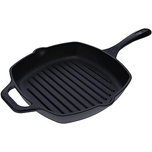 12" Victoria Cast Iron Skillet $14, 10" Victoria Cast Iron Deep Grill Pan $14 + FS w/ Prime, FS on $25+ or Free Store Pickup at Macy's
