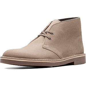 Clarks Men's Bushacre 2 Boots (Taupe Distressed Suede, Size: 9.5W, 10.5W & 11W) $17 + FS w/ Amazon Prime or FS on $25+