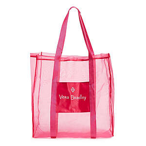 Vera Bradley Outlet: Mesh Shopper Tote (Foundation Rose Pink) $3.60 & More
