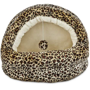 17" x 15" Harmony Hooded Cave Cat Bed in Cheetah $10.79 + free store pickup at Petco