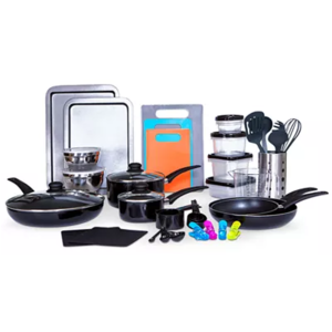 64-Piece Sedona Kitchen-In-A-Box Cookware & Food Storage Set $54.40 + Free Shipping