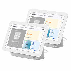 Costco Members: 2-Pack Google Nest Hub (2nd Gen, Chalk Only) - $99.99 With Free Shipping