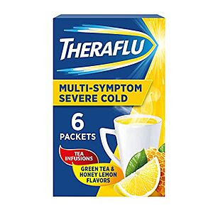 6-Count Theraflu Multi-Symptom Severe Cold Medicine Powder Packets $4.50 w/ Subscribe & Save
