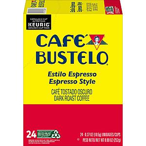 96-Count Café Bustelo Espresso Style Dark Roast Coffee Keurig K-Cup Pods $29.20 w/ S&S + Free Shipping