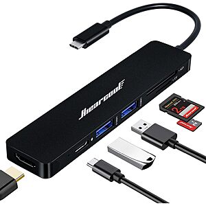 Hiearcool USB C Hub,USB C Hub Multi-Port Adapter for MacBook Pro/Air M1 M2, 4K HDMI USB C Dock Dongle for iPad and Other Type C Devices $9.99