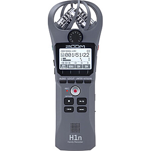 Zoom H1n 2-Input / 2-Track Portable Handy Recorder with Onboard X/Y Microphone (Gray) $69.99 + Free shipping @B&H Deal zone