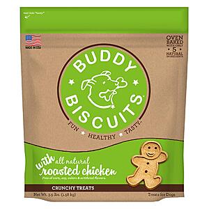 3.5 Lbs. Buddy Biscuits Oven Baked Healthy Dog Treats (Chicken Flavor) $5.50