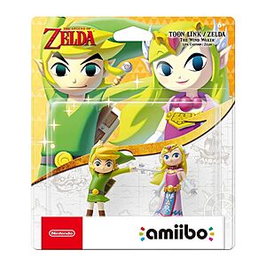 The Legend of Zelda Series: Toon Link + Zelda The Wind Waker amiibo Figures $30 + Free Curbside Pickup Only (limited availability)