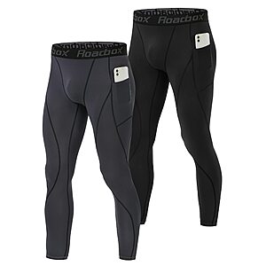 Amazon.com : Roadbox 1, 2 or 3 Pack Men's Compression Pants Athletic Base Layer Cycling Tights Leggings for Running Yoga Basketball : Clothing, Shoes & Jewelry $13.99