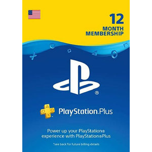 1-Year PlayStation Plus Membership (PS+) PS3/PS4/PS5 DIGITAL CODE (USA) $29.89