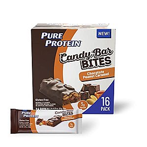 16-Count 0.70-Oz Pure Protein Candy Bar Bites (Chocolate Peanut Caramel) $11.77 + Free Shipping w/ Prime or Orders $25+