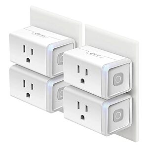 4-Pack TP-Link Kasa HS103P4 WiFi Smart Plugs $21.50 + Free Shipping