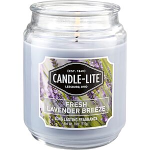 18-Oz Candle-Lite Scented Everyday Aromatherapy Candle (Fresh Lavender Breeze, Saltwater Lotus or Island Bellini) $5.69 w/ S&S + Free Shipping w/ Prime or on $35+