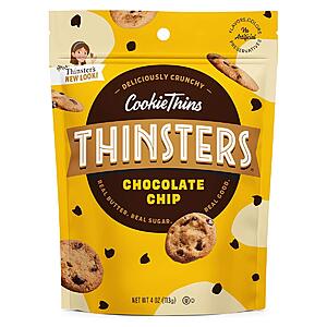4-Oz Thinsters Cookie Thins (Chocolate Chip) $2.37 w/ S&S & More + Free Shipping w/ Prime or on $35+