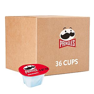 36-Count Pringles Potato Crisps Chips On-The-Go Snack Cups (Original) $10.70 w/ S&S + Free Shipping w/ Prime or on $35+