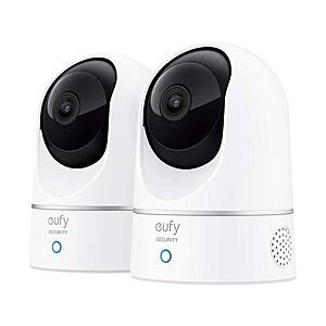 eufy Security Solo IndoorCam P24 2-Cam Kit, 2K Security Indoor Camera Pan & Tilt, 2-pk @Newegg $74