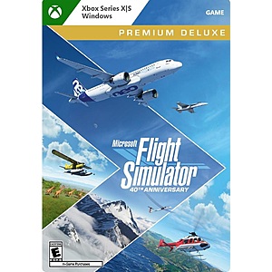 Microsoft Flight Simulator 40th Ann. Premium Deluxe Ed. (Series X|S, Windows) $80 (Digital Code)
