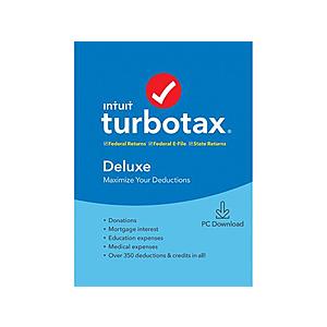 TurboTax Deluxe + State 2019 PC Download @Newegg $36.99