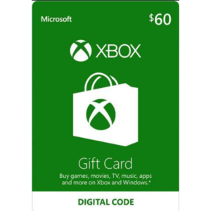 Xbox Gift Card $60 US (Email Delivery)  @Newegg $48