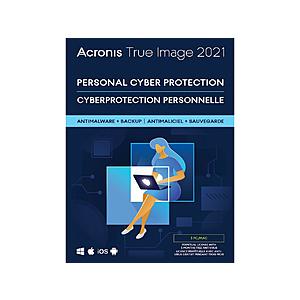 Acronis True Image 2021 3 PC/Mac, (Boxed | DL) @Newegg $30