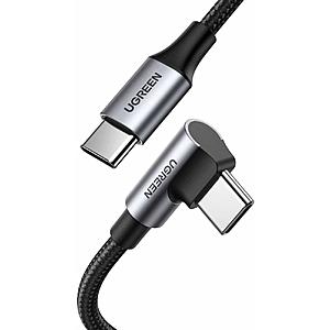​6-ft UGREEN Right Angle 90-Degree USB 2.0 Type C Charge & Data Cable $6.90 & More