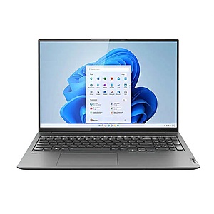 Lenovo Slim 7i 16" Intel Evo Platform Touchscreen Laptop - 12th Gen Intel Core i7-12700H - Intel Arc A370M Graphics - 144HZ - Windows 11 $915