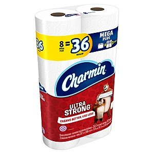 Household Goods w/ $10 Target GC: 24-Ct Charmin Ultra Mega Plus Toilet Paper  $28.47 w/ Subscription + Free S&H