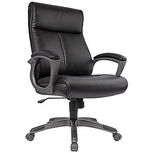 Staples Wedgemere Bonded Leather High-Back Manager Chair (Black or Brown) - $74.99 + Free Shipping @ Staples