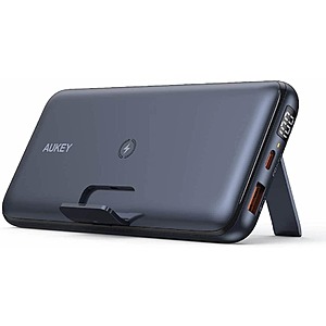 Aukey 20000mAh USB C Power Delivery 3.0 Battery Pack w/ Qi Wireless Charging $36.35 & More + Free S/H