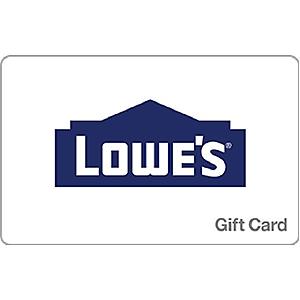 $50 Lowe's Gift Card (Digital Delivery) for $45.00 at Newegg